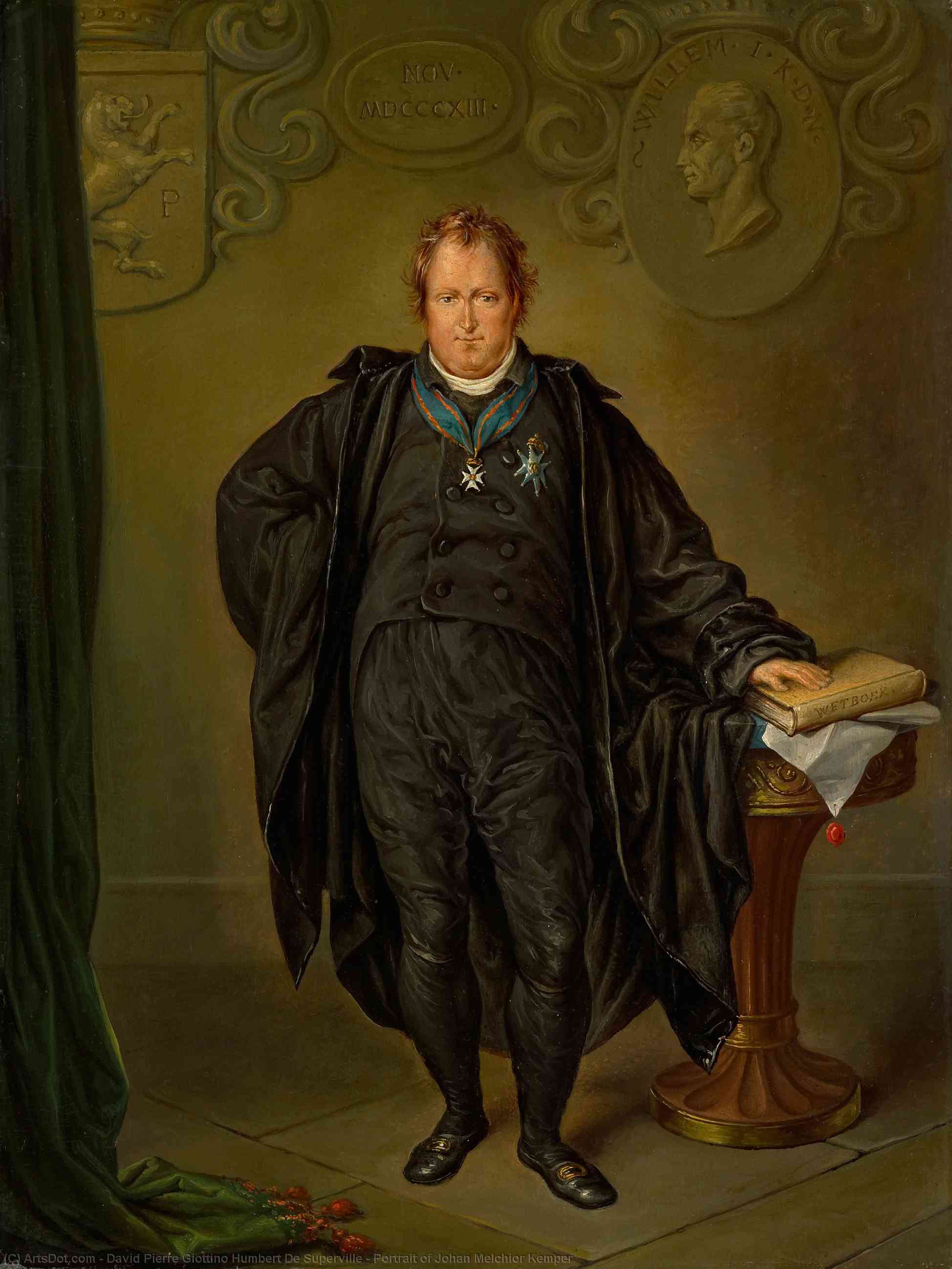 Portrait Of Johan Melchior Kemper — David Pierre Giottino Humbert De Superville