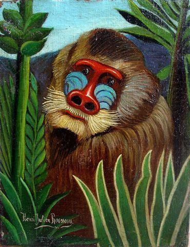 Mandrill In The Jungle — Henri Julien Félix Rousseau (le Douanier)