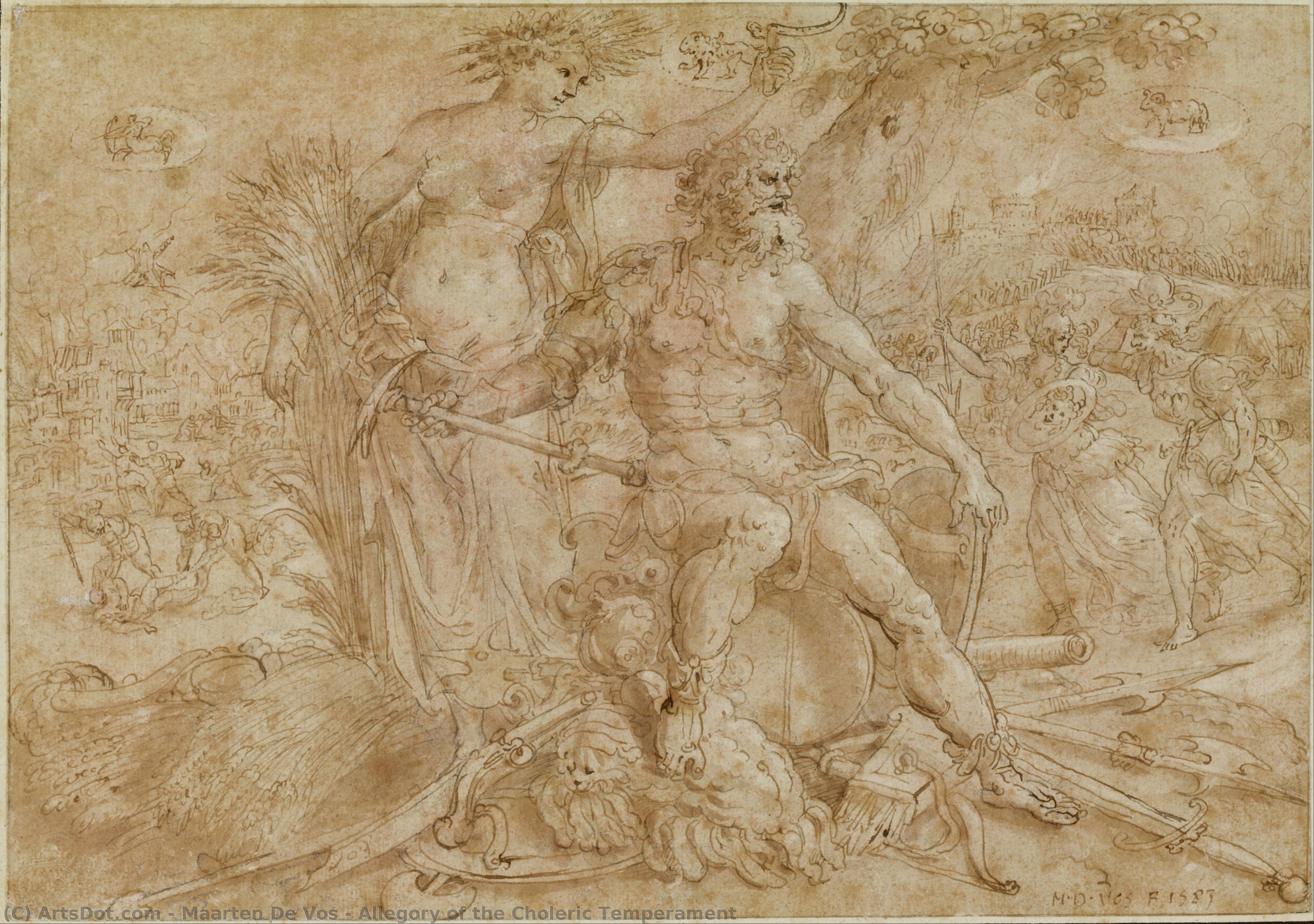 Allegory Of The Choleric Temperament — Maarten De Vos
