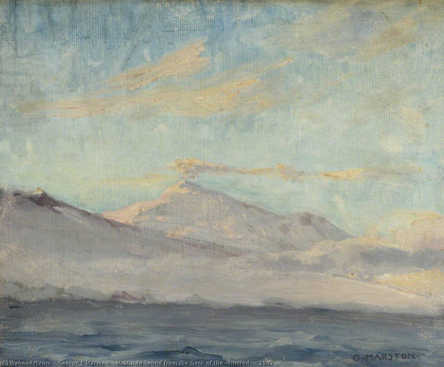 Mcmurdo Sound From The Deck Of The 'nimrod', 1907 — George E Marston
