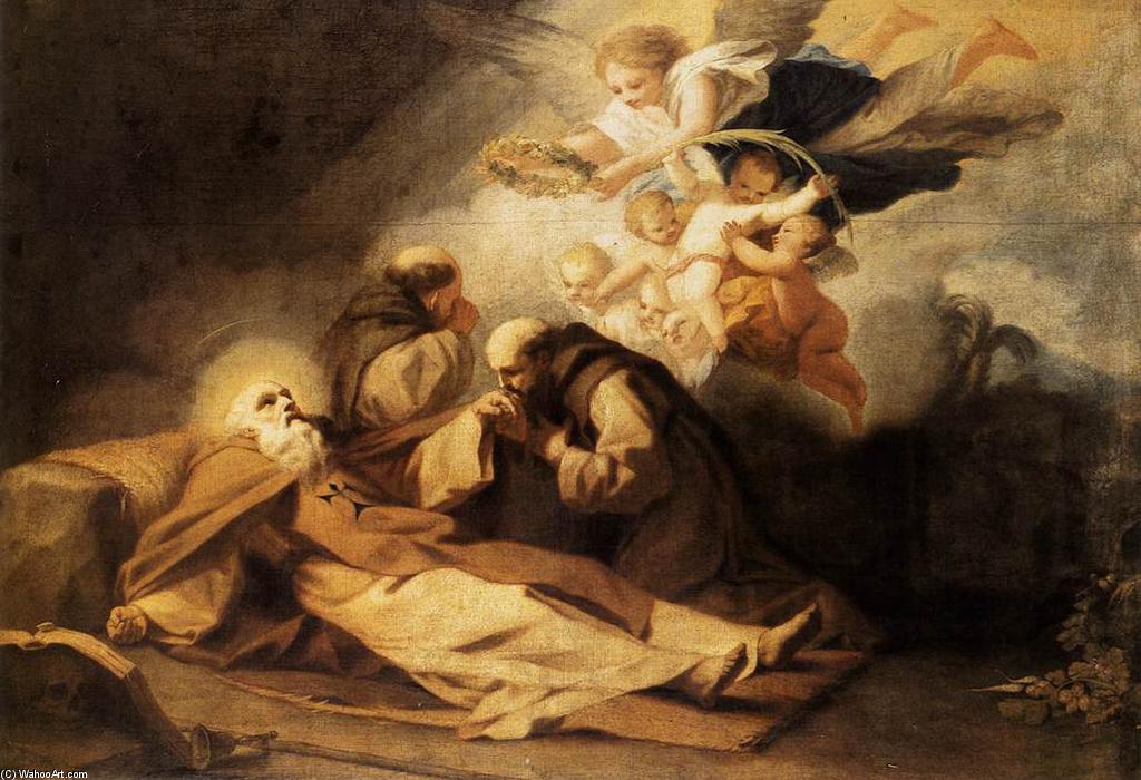 The Death Of St Anthony The Hermit — Antonio Viladomat Y Manalt