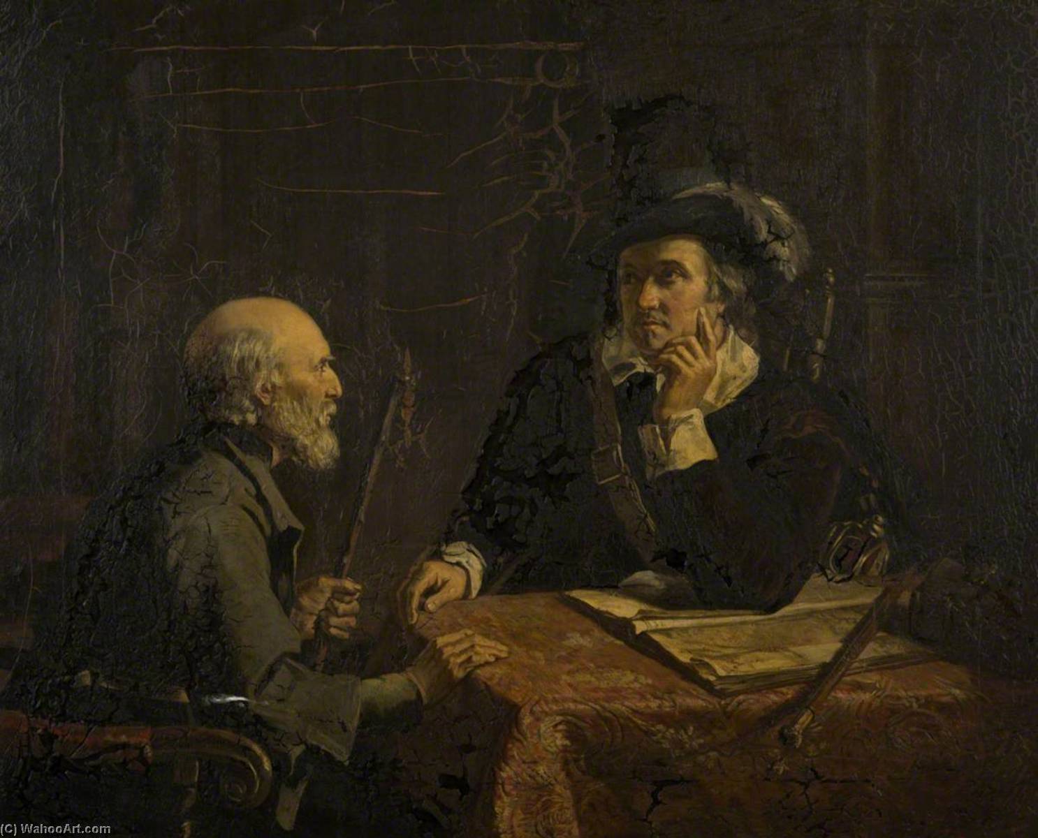 Oliver Cromwell Closeted With The Spy — パトリック・アラン・フレイザー