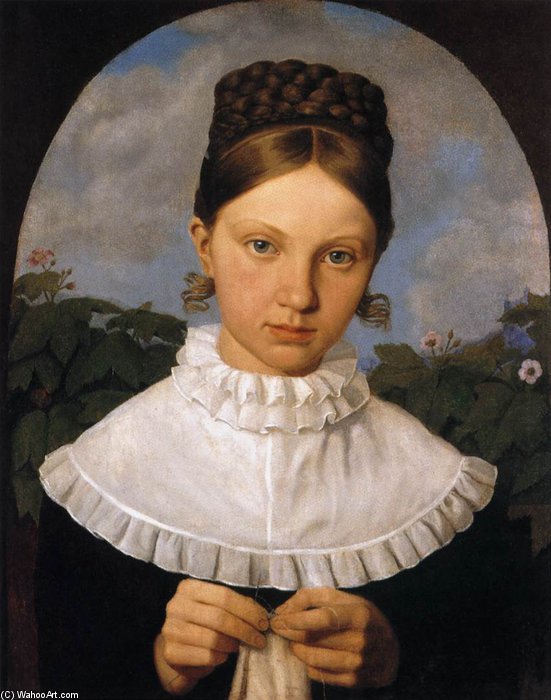 Portrait Of Fanny Gail — Heinrich Maria Von Hess