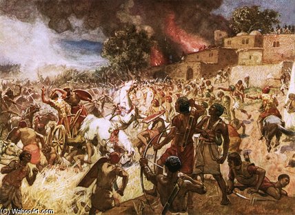 The Death Of King Josiah At Megiddo — William Brassey Hole