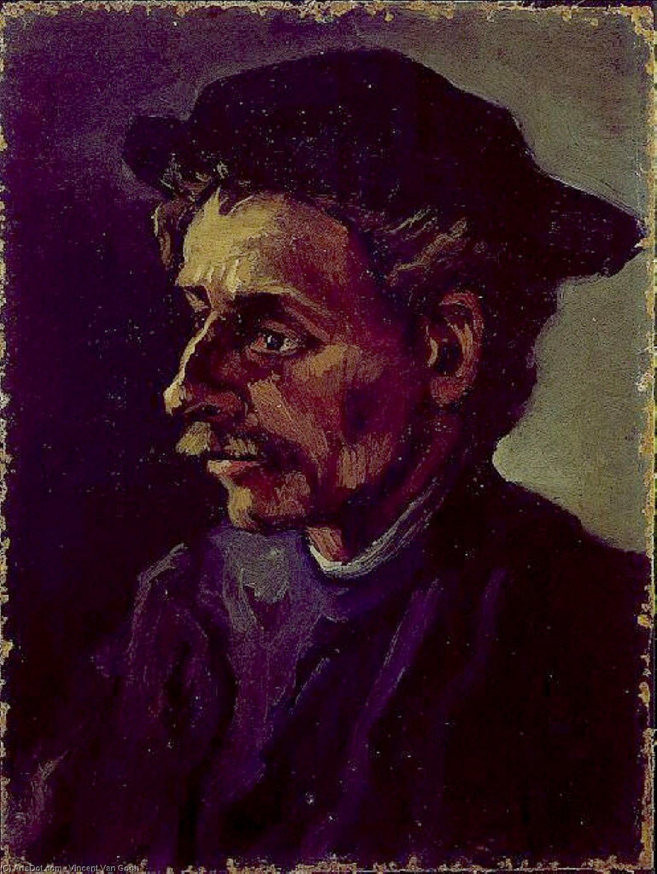 Head Of A Man — Vincent Willem Van Gogh