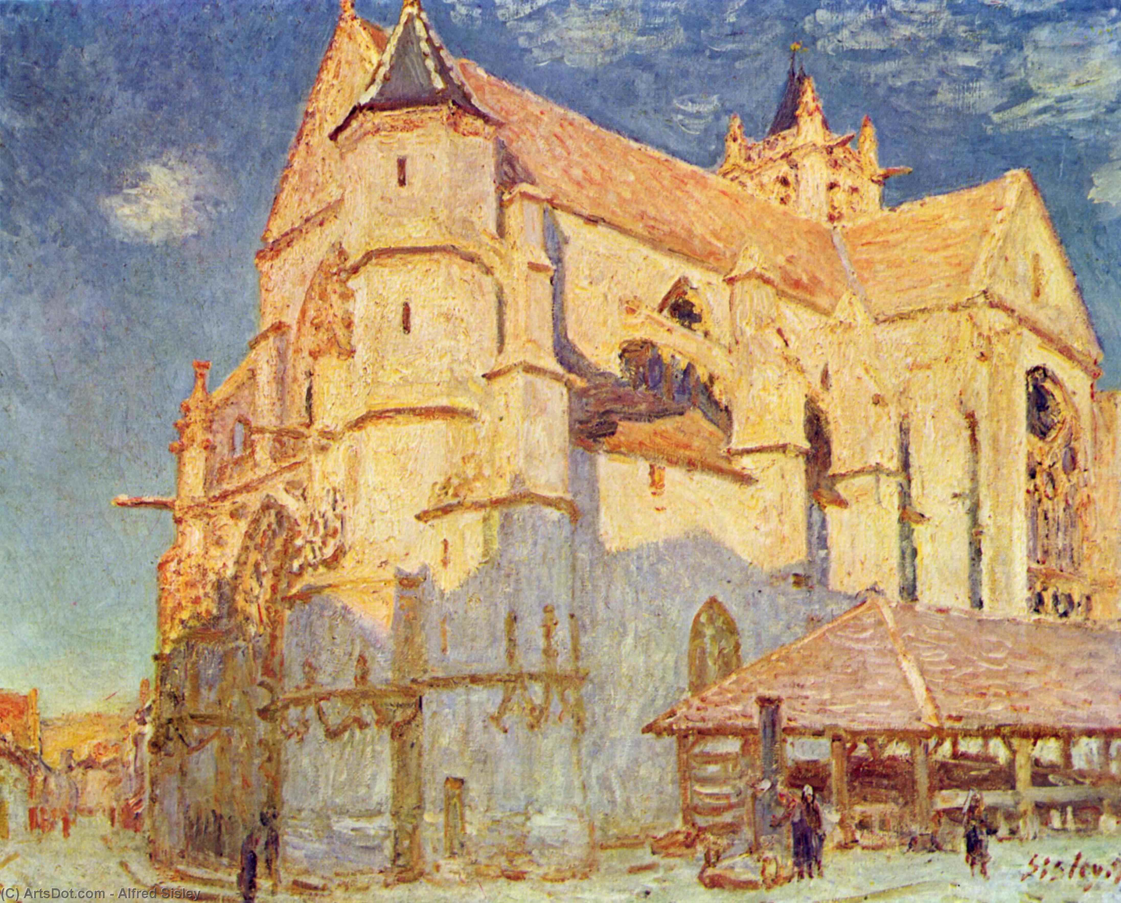 Church Of Moret — Alfred Sisley