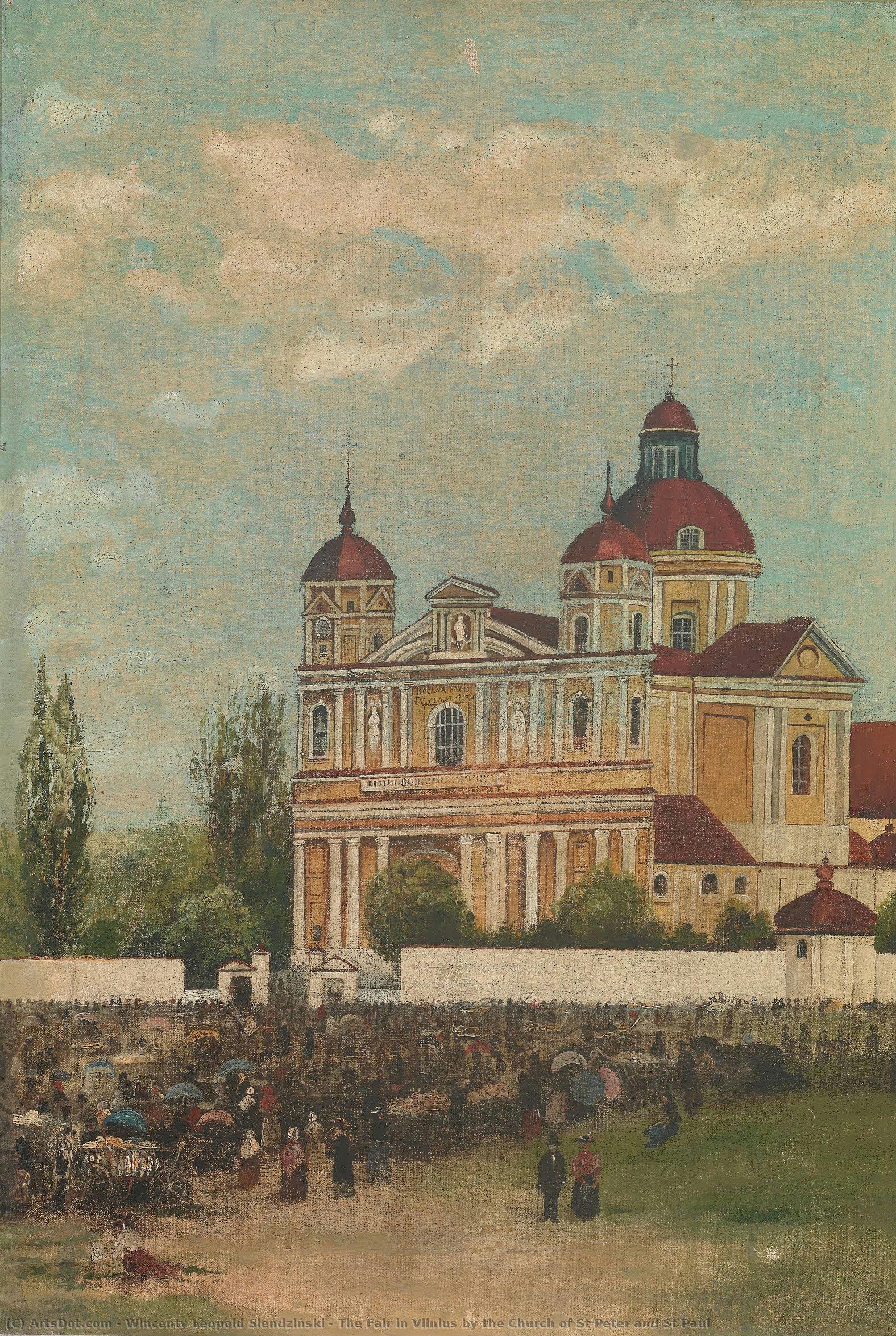 The Fair In Vilnius By The Church Of St Peter And St Paul — Wincenty Leopold Sleńdziński