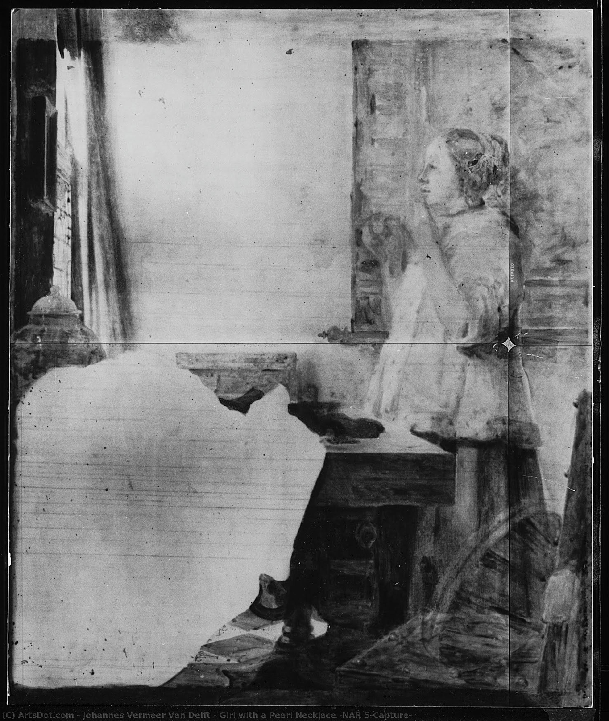 Girl With A Pearl Necklace (nar 5-capture) — Johannes Vermeer Van Delft
