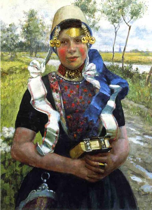 Dutch Finery, A Marken Girl — Джордж Гитчкок
