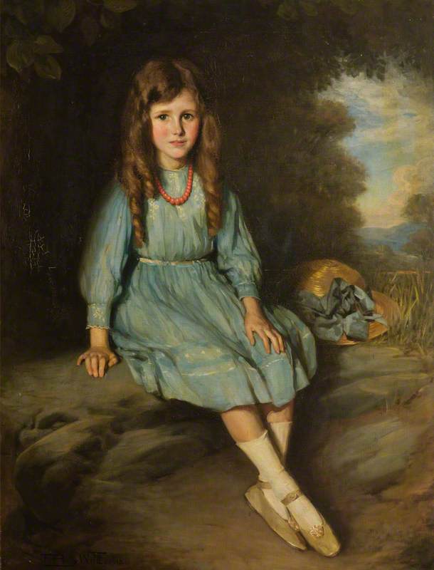 Portrait Of A Young Girl — Frank Percy Wild