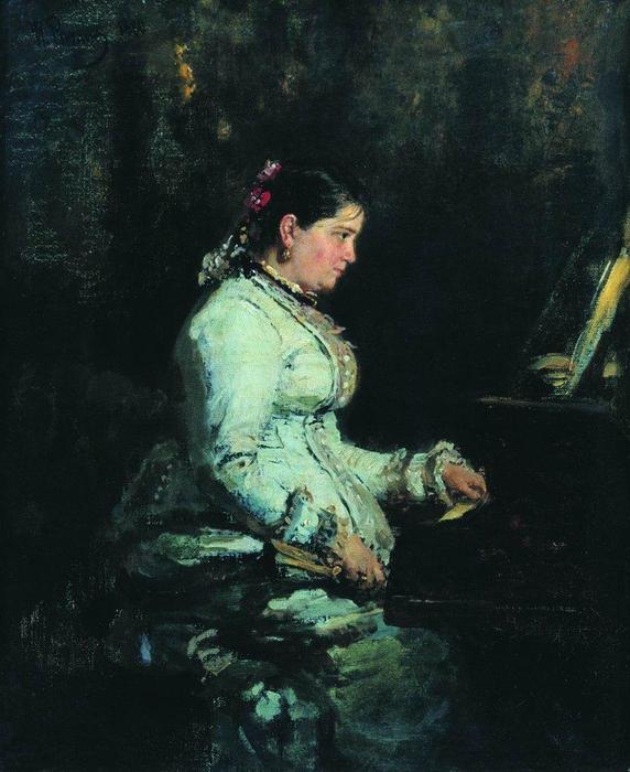 The Piano. Portrait Of S.v. Tarnovskaya — Ilya Yefimovich Repin