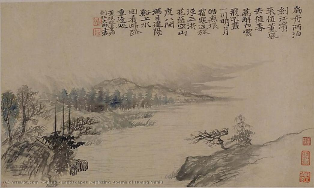 Landscapes Depicting Poems Of Huang Yanlü — Shitao