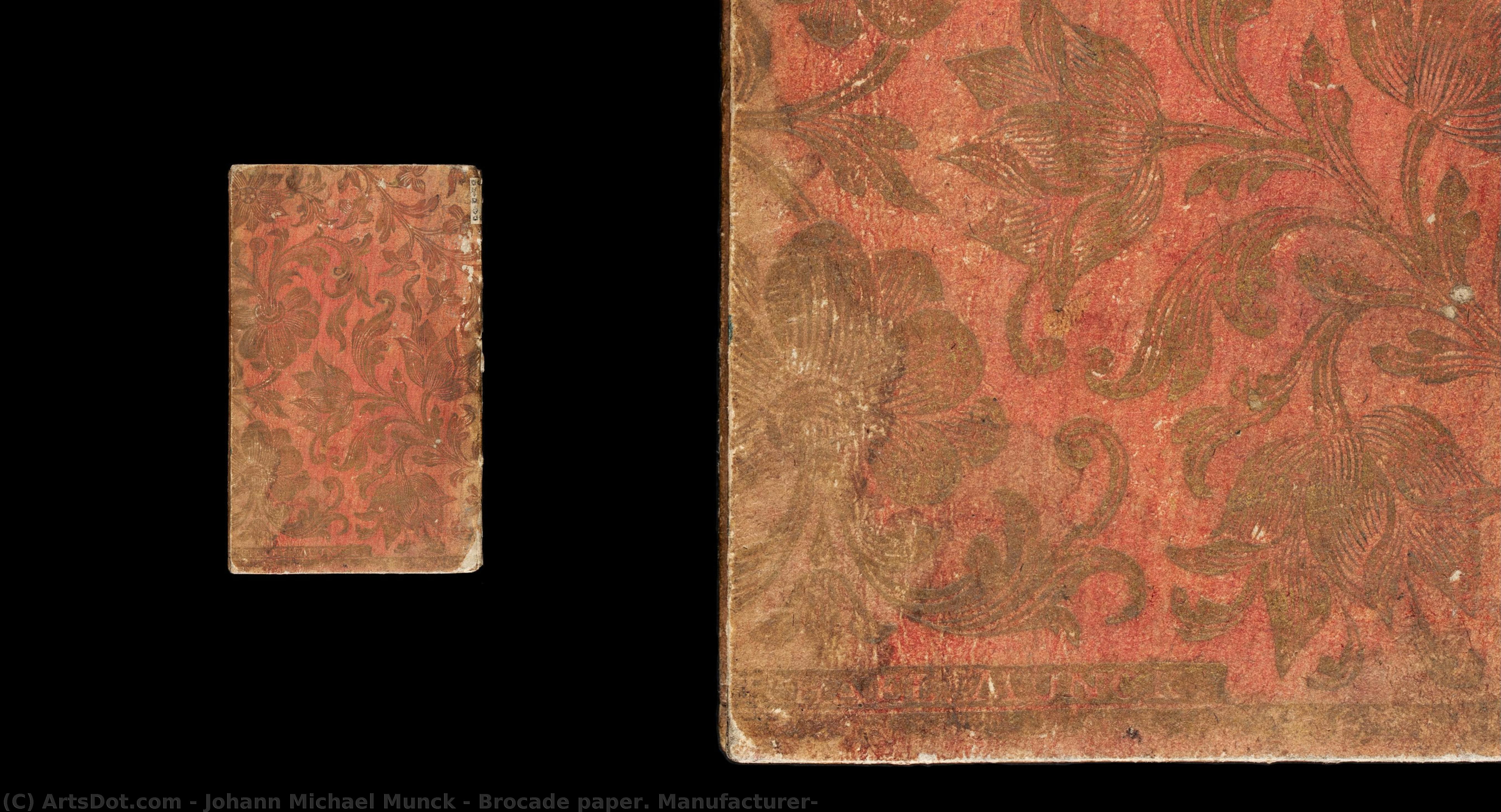 Brocade Paper. Manufacturer — Johann Michael Munck