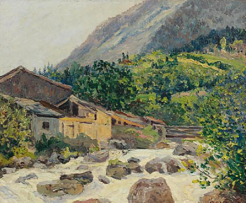 The Village On The River, Bozel — Maxime Emile Louis Maufra