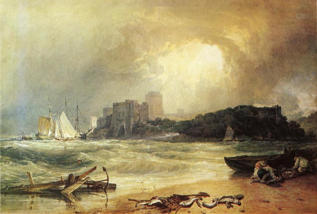 Pembroke Caselt, South Wales. Thunder Storm Approaching — Joseph Mallord William Turner