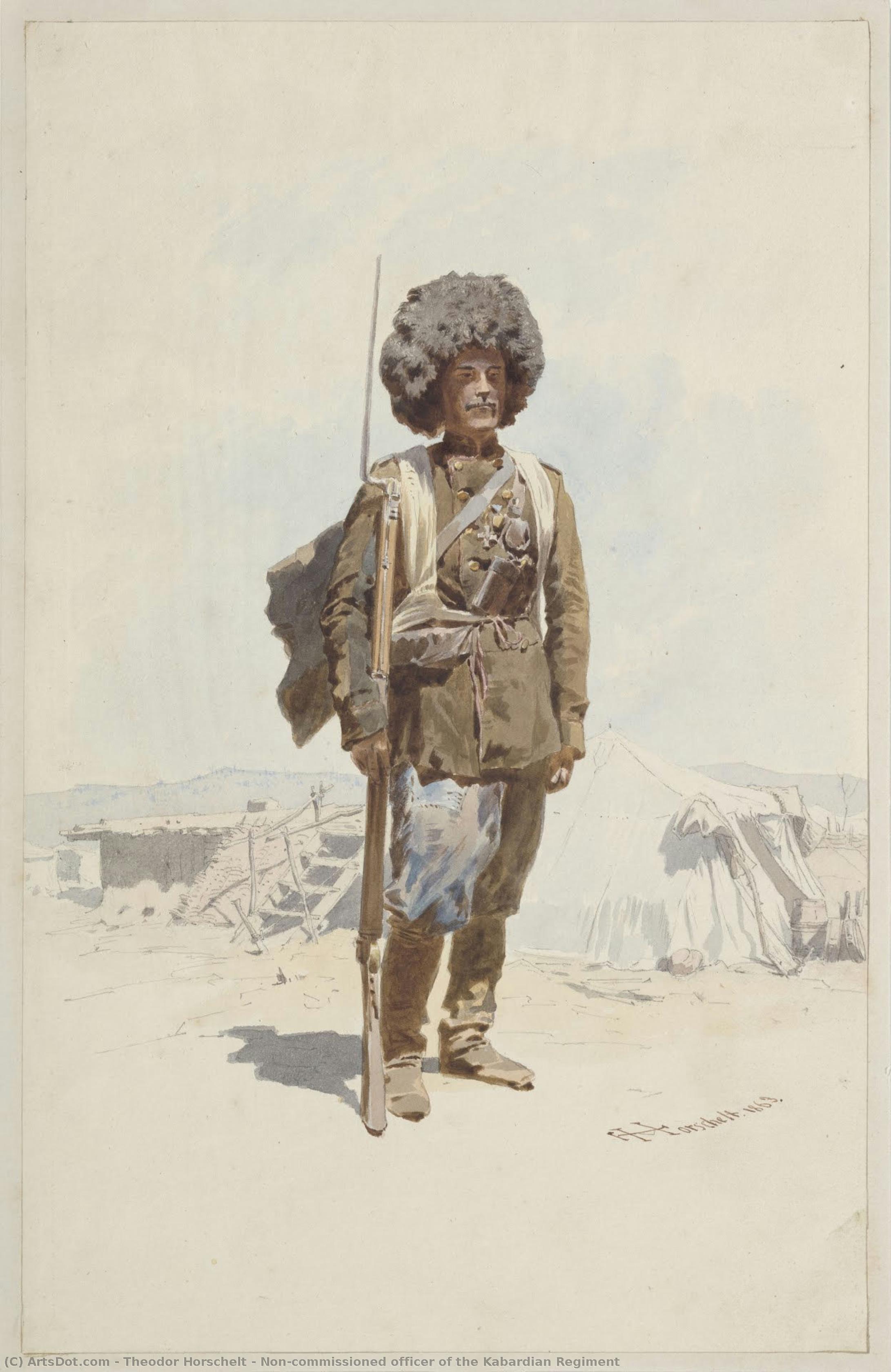 Non-commissioned Officer Of The Kabardian Regiment — Theodor Horschelt