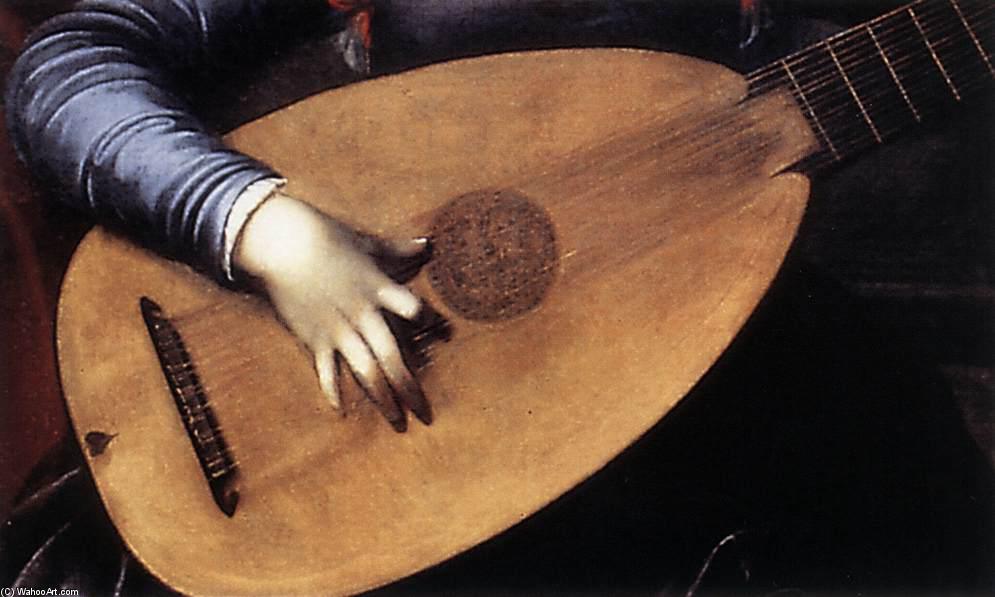 Saint Cecilia And The Angel (detail) — Karlo Saraceni