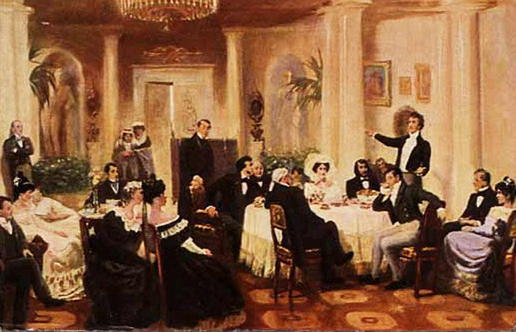 In The Salon Of Zenaida Volkonskaya — Grigoriy Myasoyedov