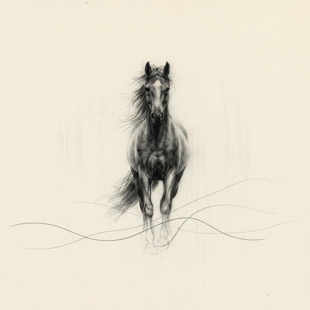 Ethereal Monolith: A Meditative Study Of Grace In Charcoal And Infinite Void — Christian Noiret