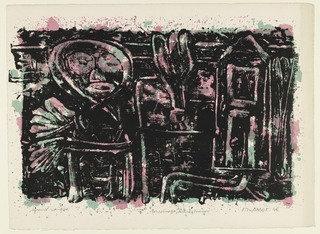 Figure, Tree, House (personnage, Arbre, Maison) — Jean Philippe Arthur Dubuffet