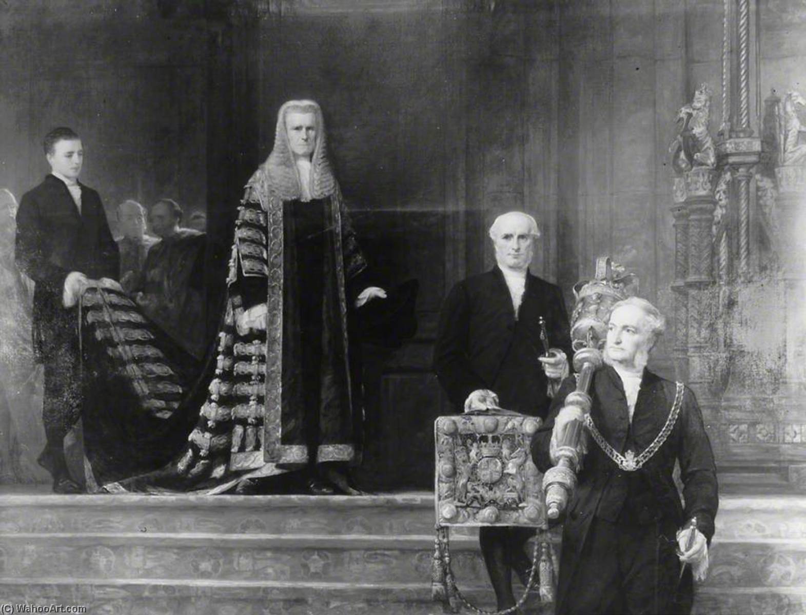 The Lord Chancellor's Procession, 1868 (lord Chancellor Hatherley) — Henry Tanworth Wells