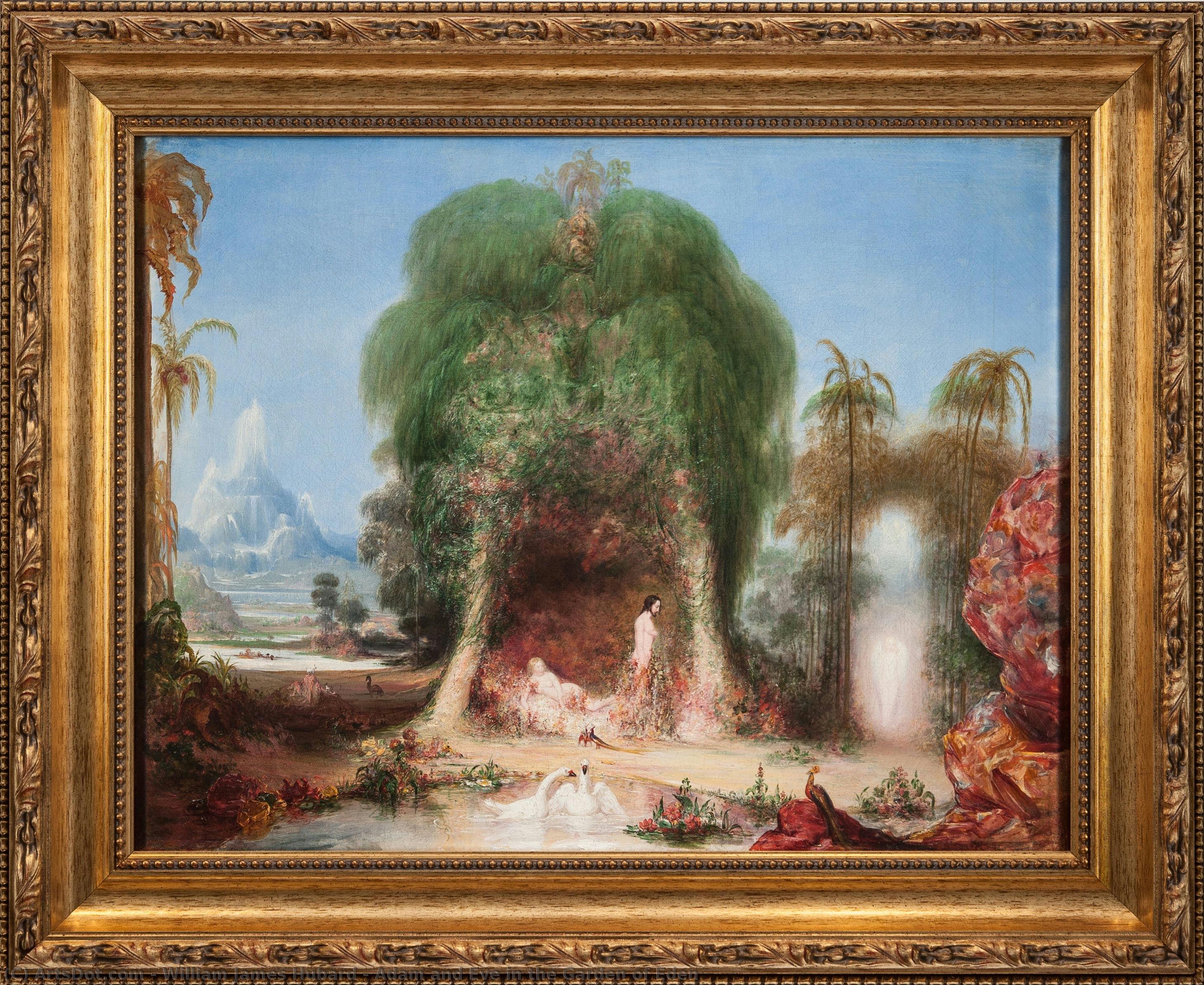 Adam And Eve In The Garden Of Eden — William James Hubard