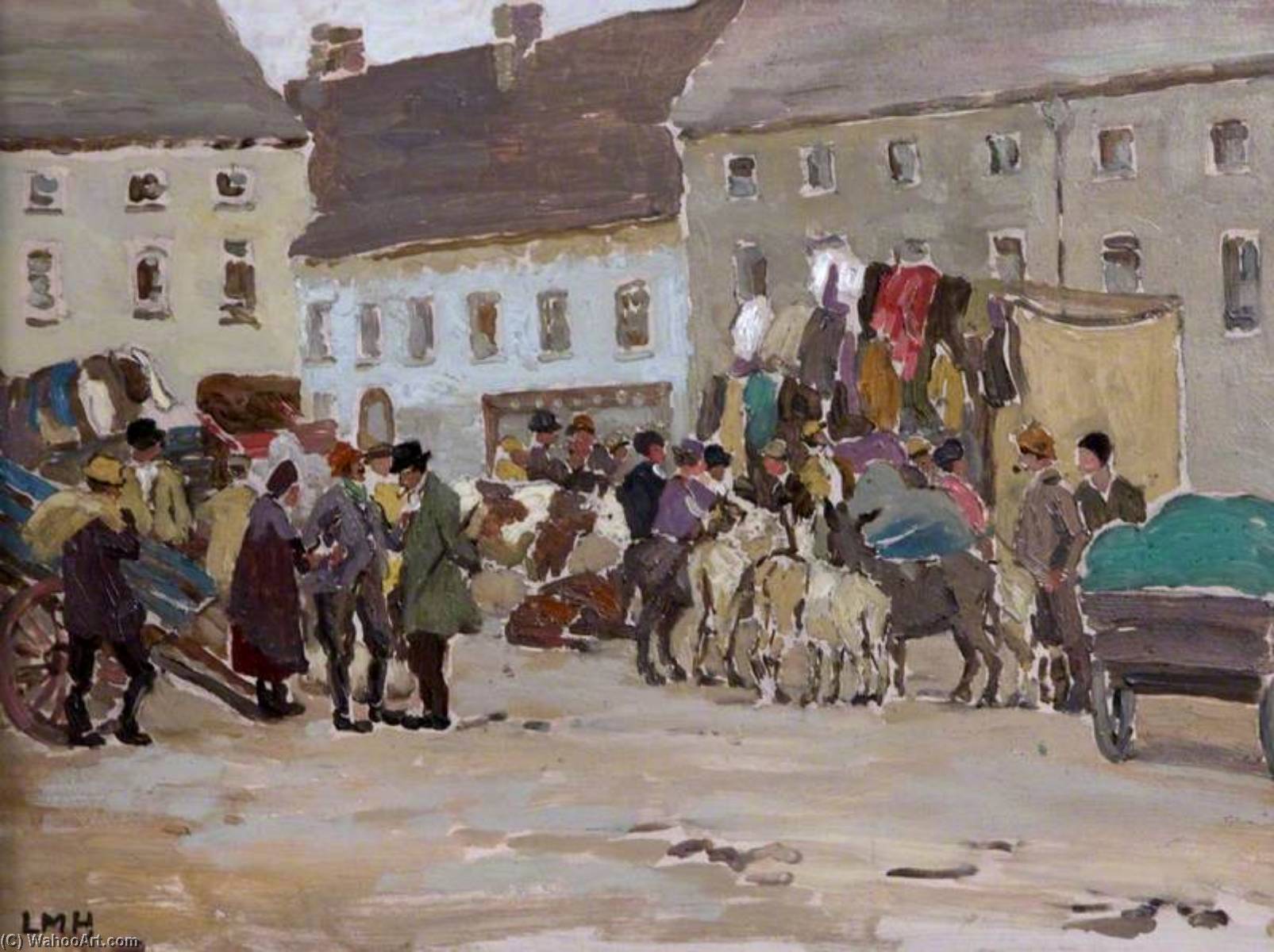 Irish Market Scene — Letitia Marion Hamilton