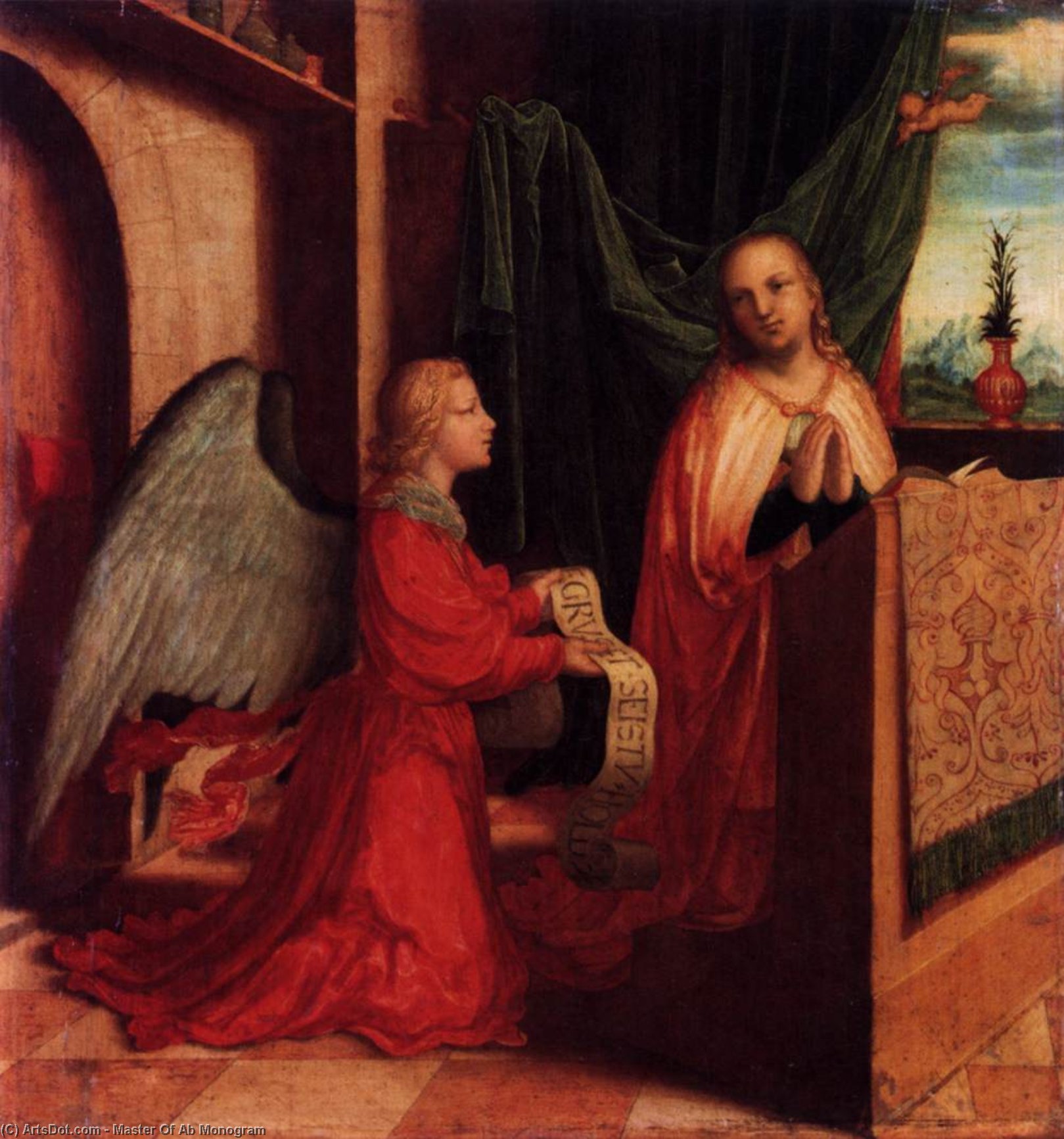 The Annunciation — Maestro Del Monograma Ab