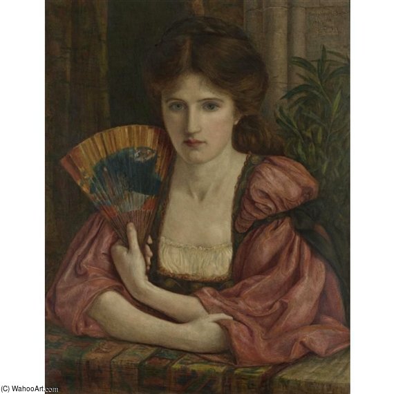 Portrait In Medieval Dress — Marie Spartali Stillman