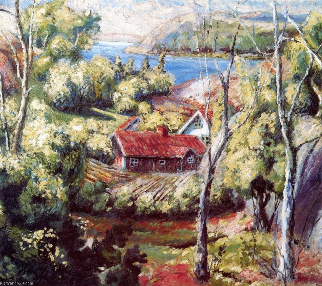 The Island Of Landöen Near Asker — Aksel Waldemar Johannessen