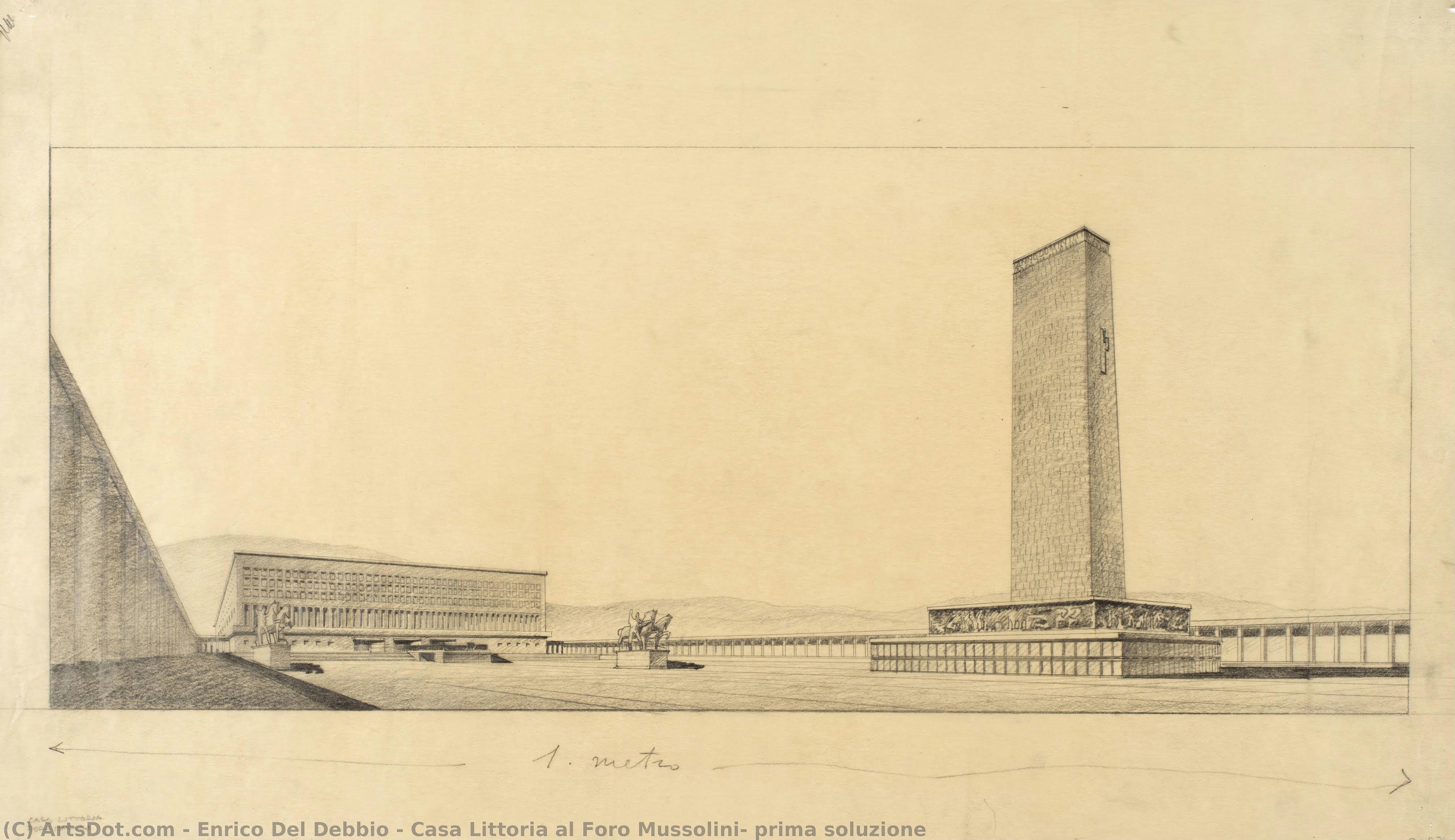 Casa Littoria Al Foro Mussolini: Prima Soluzione — Enrico Del Debbio