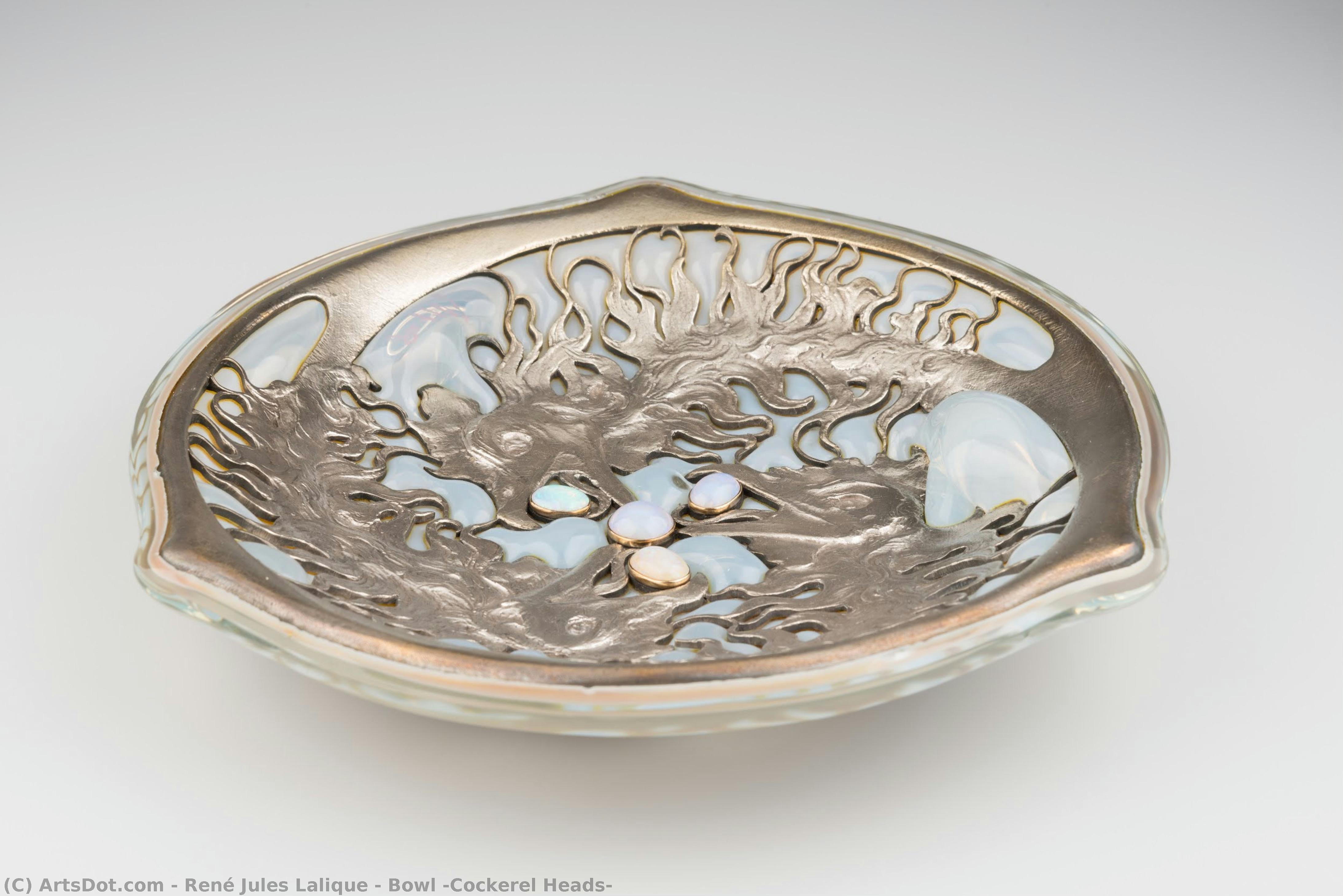 Bowl “cockerel Heads” — René Jules Lalique