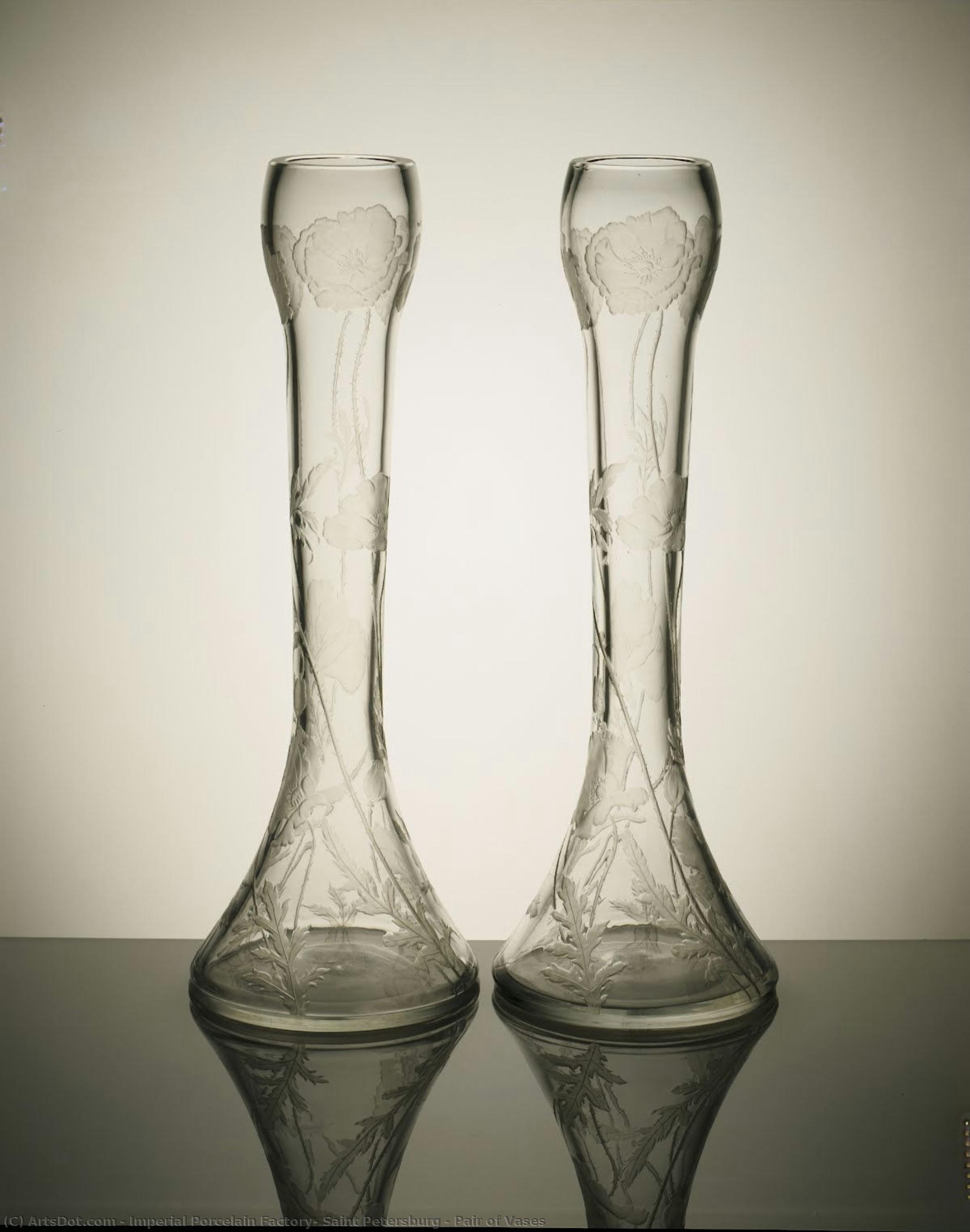 Pair Of Vases — Imperial Porcelain Factory, Saint Petersburg