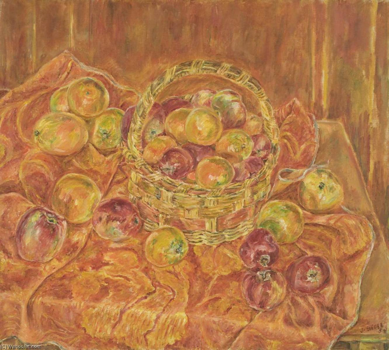 Fruit In Basket (still Life, Apples) — Jack Siegel