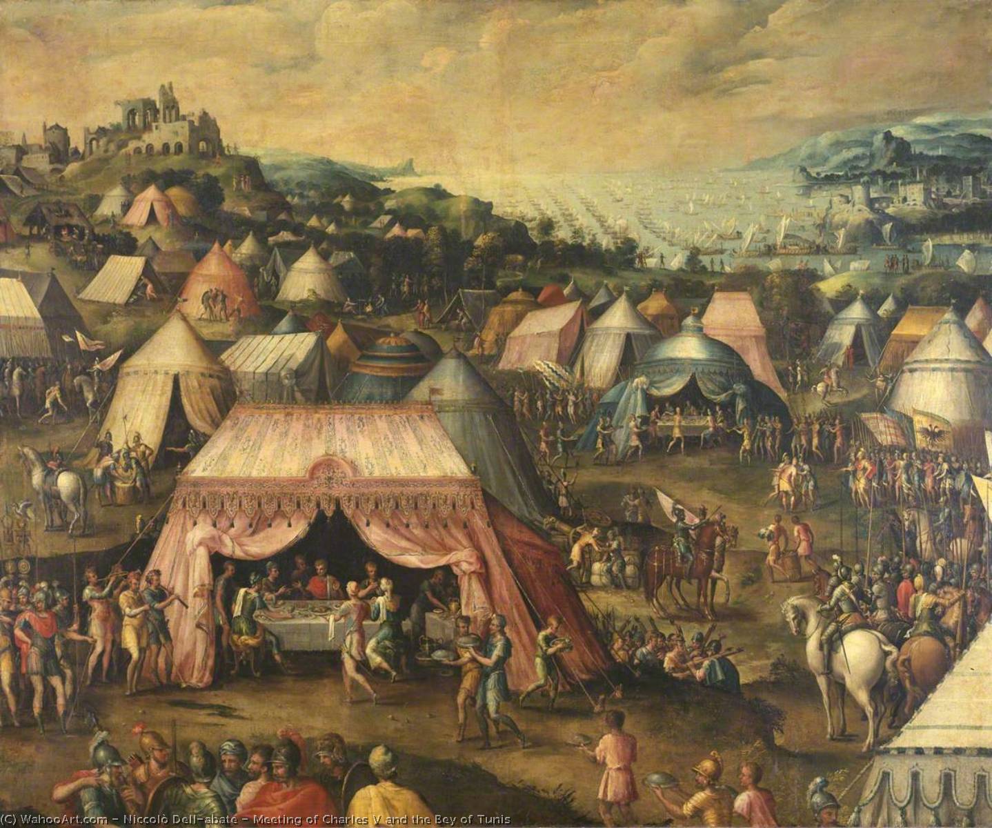 Meeting Of Charles V And The Bey Of Tunis — Niccolo Dell' Abate