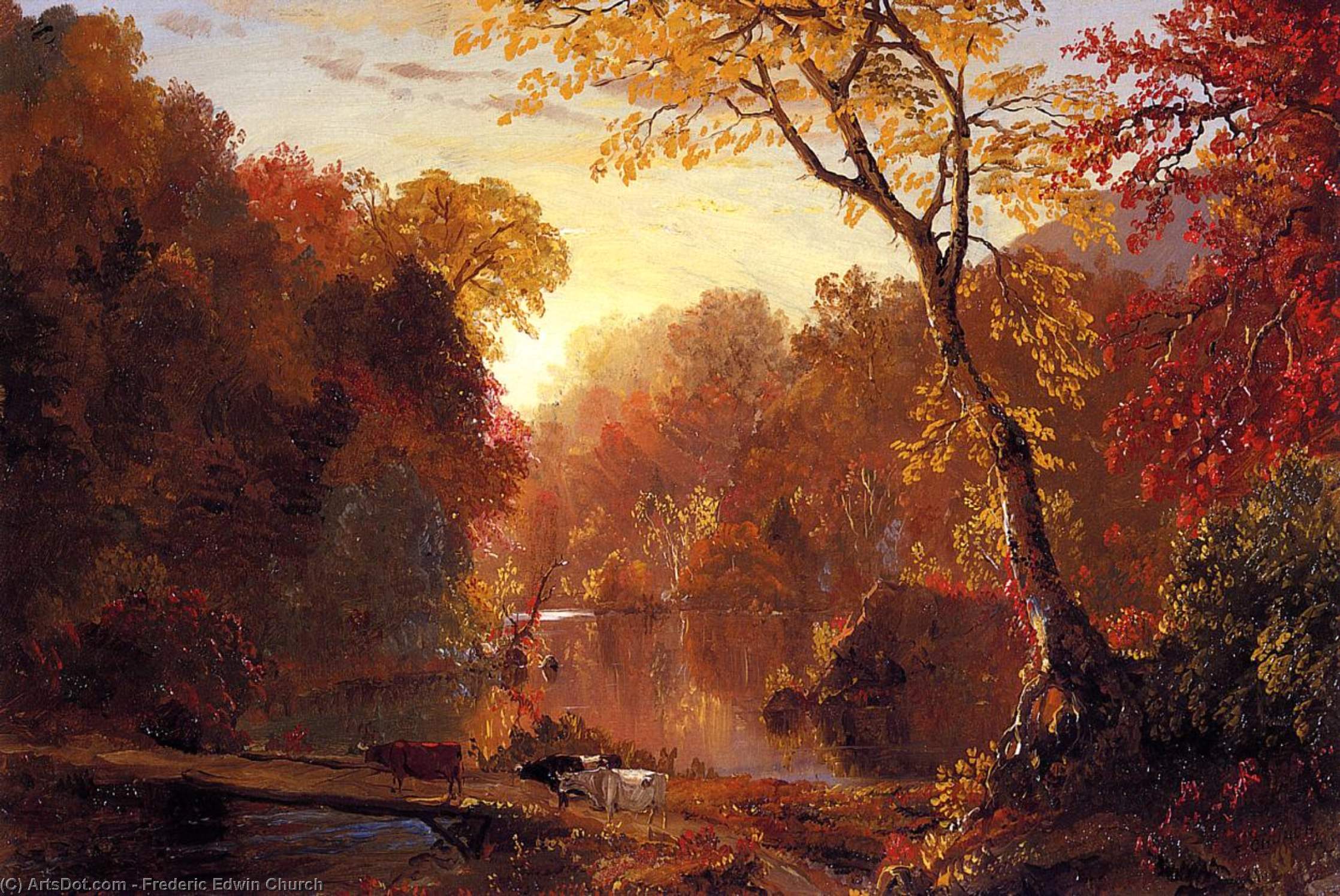 Autumn In North America — Frederic Edwin Church