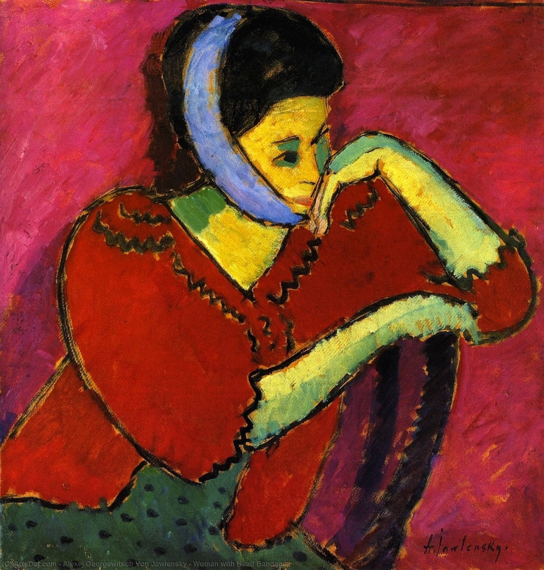 Mujer Con Vendaje En La Cabeza — Alexej Von Jawlensky