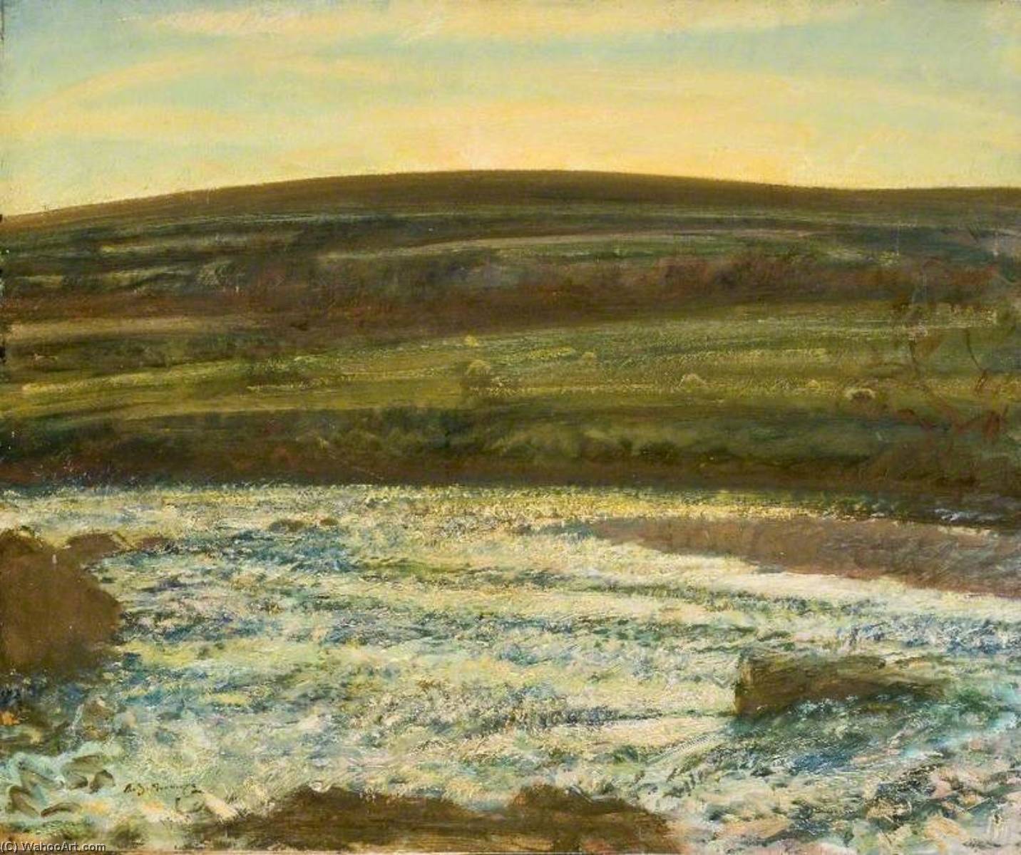 Brightworthy Ford, Withypool, Exmoor — Sir Alfred James Munnings