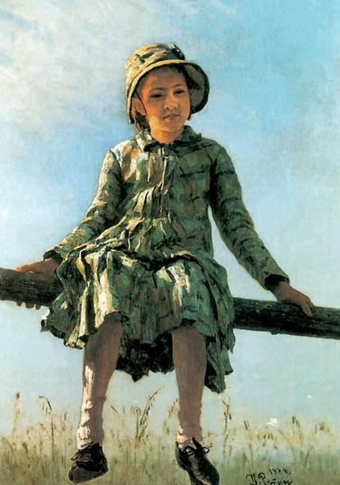 Mariposa. Retrato De Vera Repina, La Hija Del Artista. — Ilya Yefímovich Repin