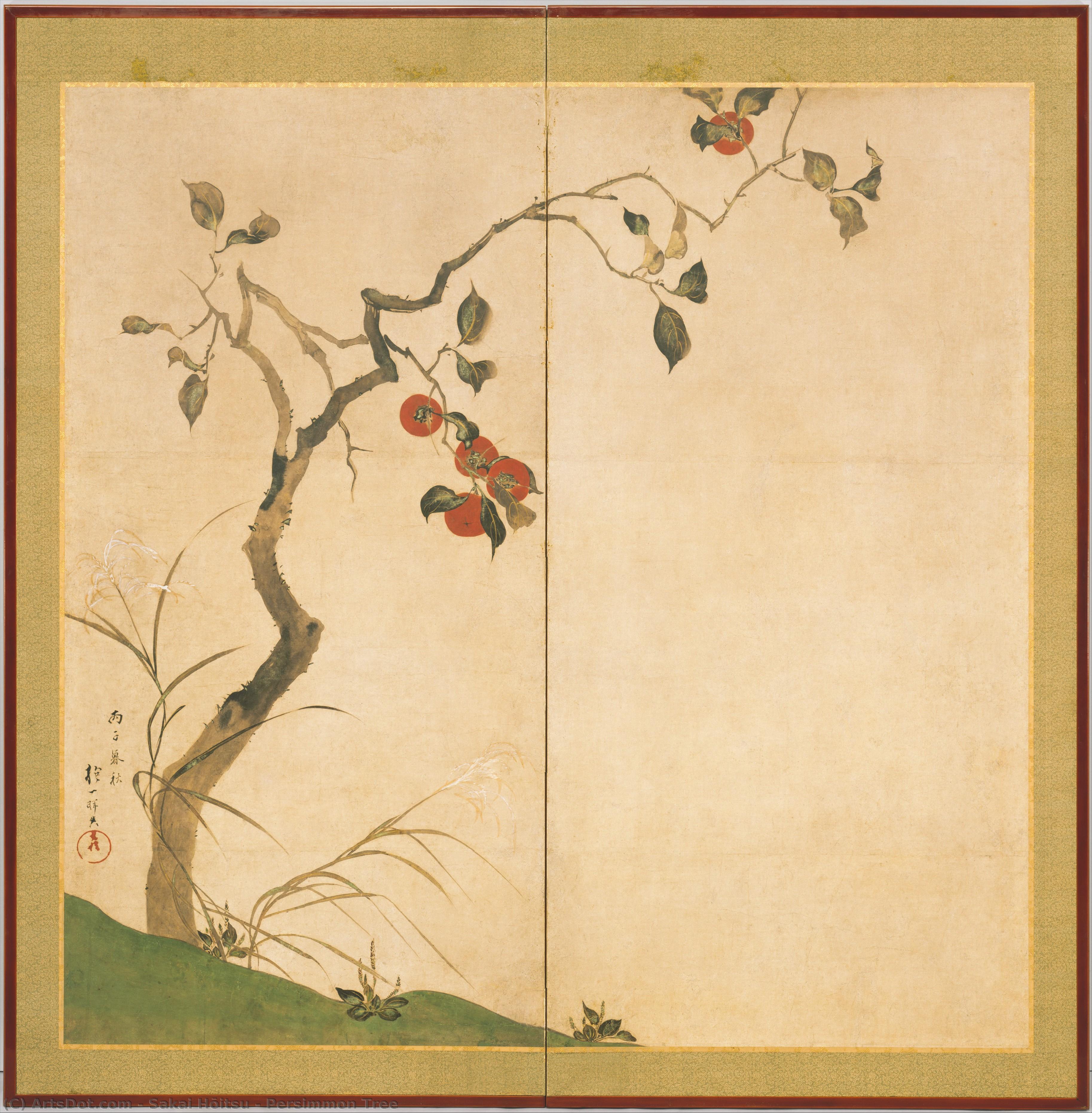 Persimmon Tree — Сакай Хōицу