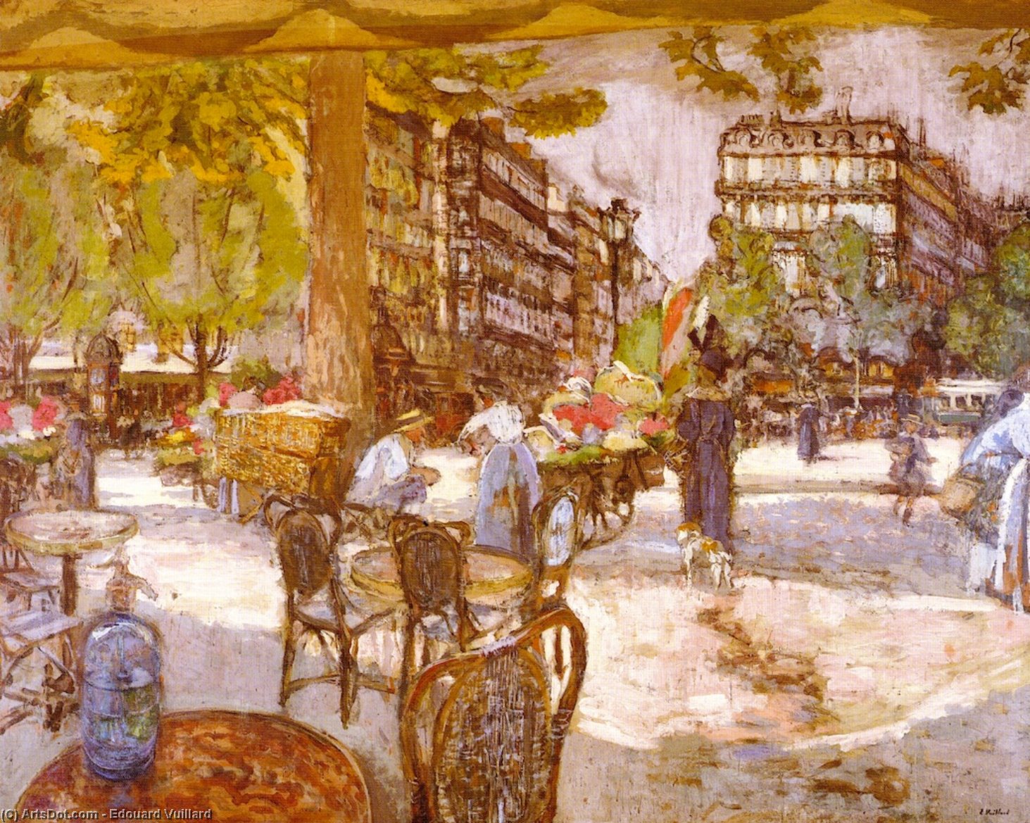 Place Saint-augustin, Die Sodaflasche — Jean-édouard Vuillard
