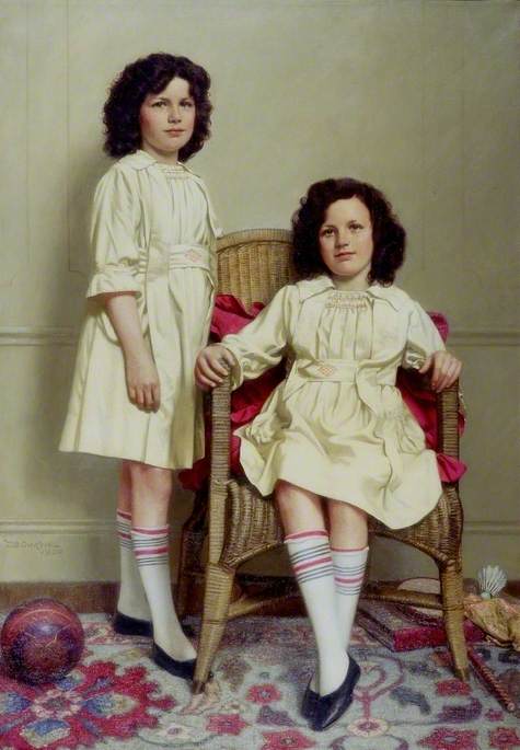 The Twins (winifred And Leonora Reid, B.1911) — Thomas Bowman Garvie