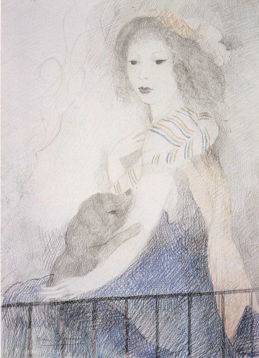 Portrait De Jeune Fille (1928) — Marie Laurencin