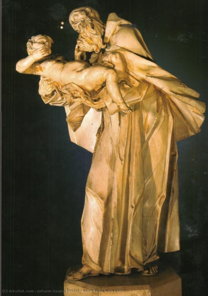 Saint Felix With Child — Johann Georg Pinsel
