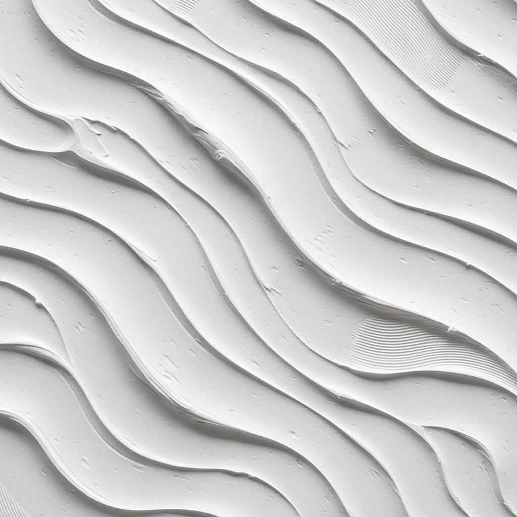 Monolithic Ripples In White: A Sculptural Study Of Serene Undulating Light — David Moreau
