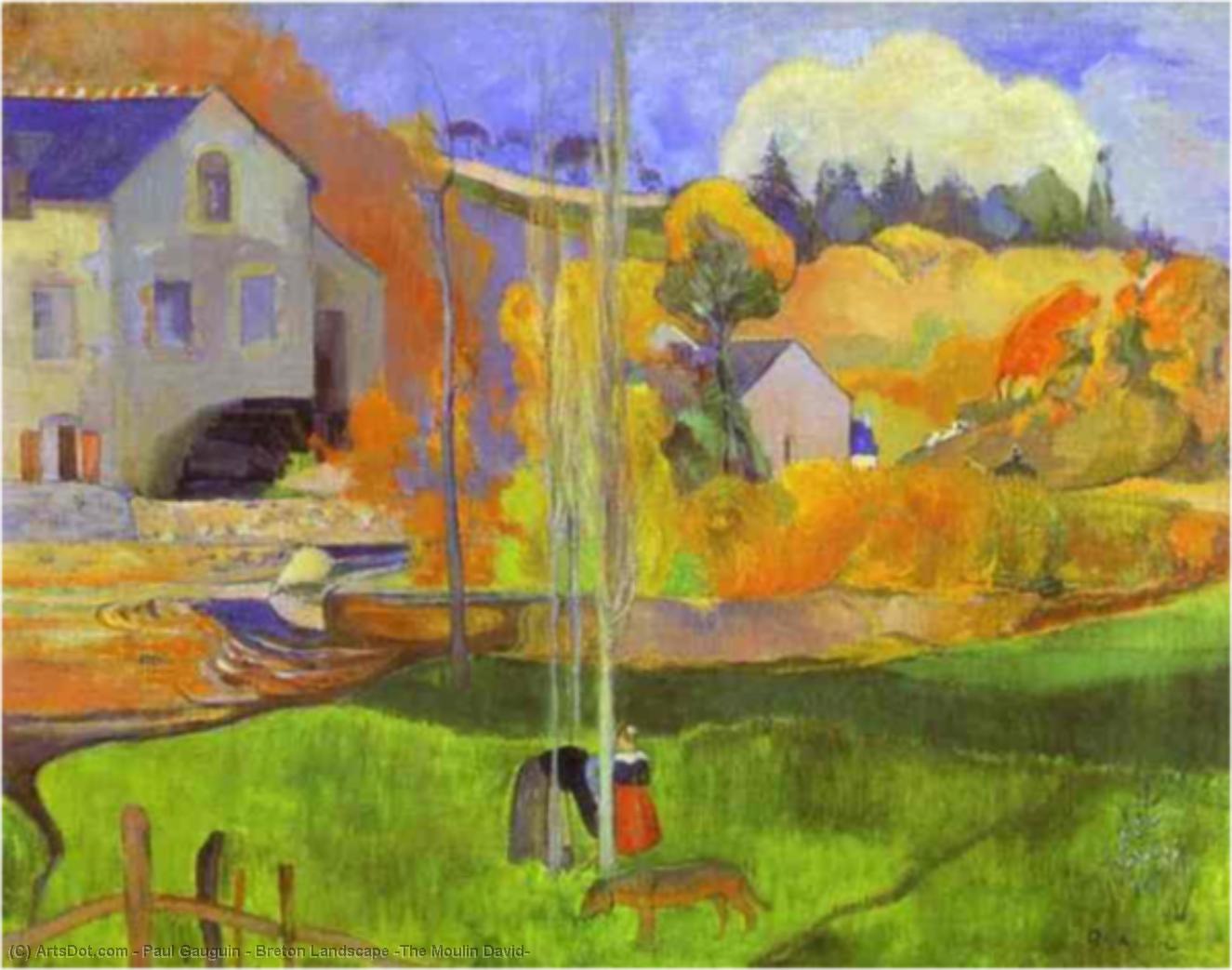 Breton Landscape (the Moulin David) — Eugène Henri Paul Gauguin
