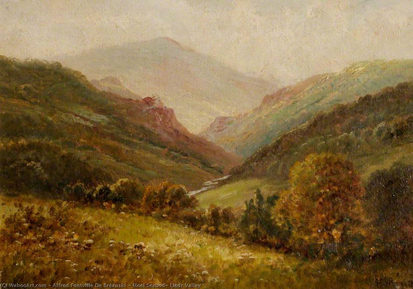 Moel Seabod, Lledr Valley — Alfred Fontville De Breanski