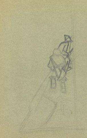 Sketch Of Two Figures For Finished Painting — Nicholas Roerich