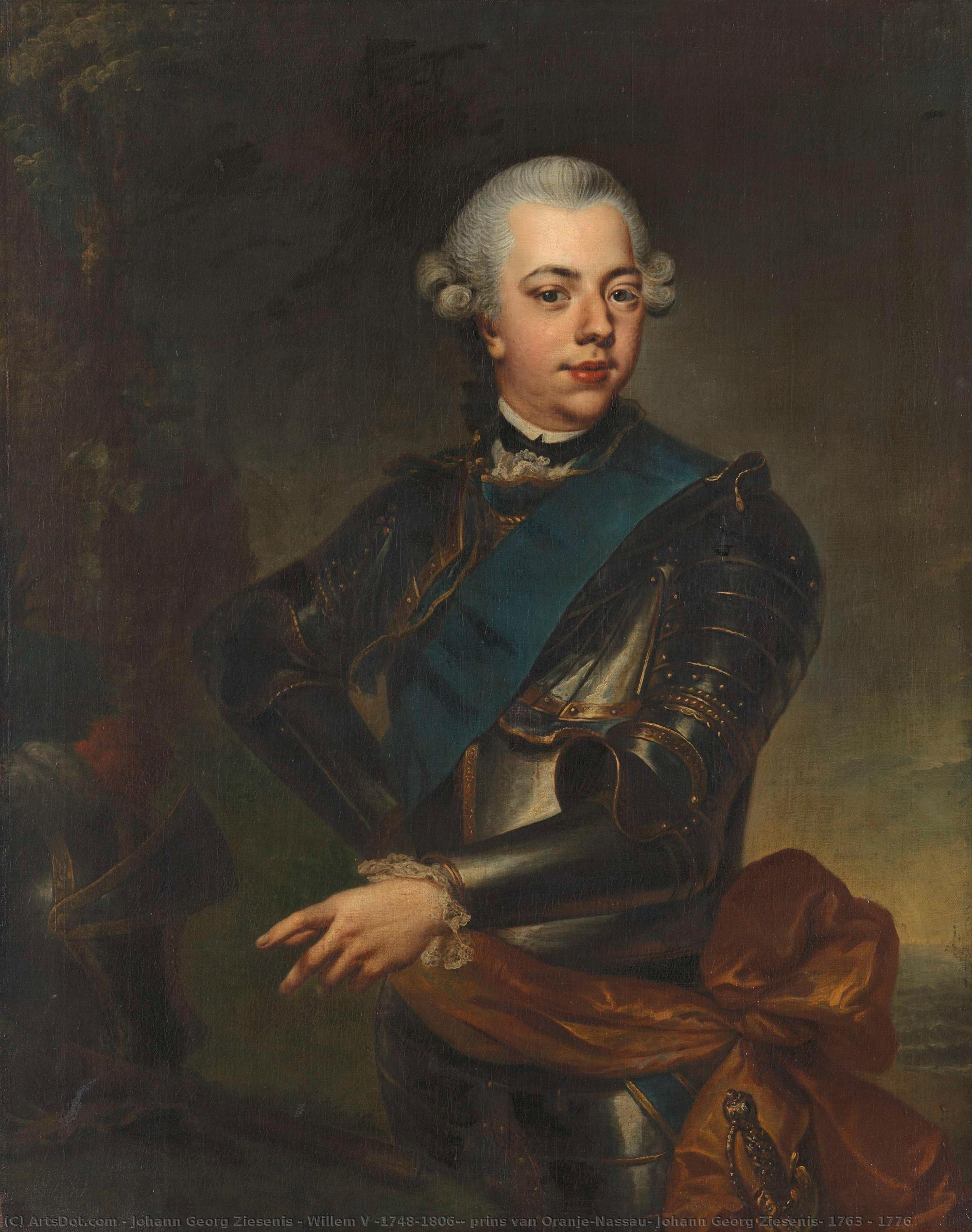 Willem V (1748-1806), Prins Van Oranje-nassau, Johann Georg Ziesenis, 1763 - 1776 — Johann Georg Ziesenis