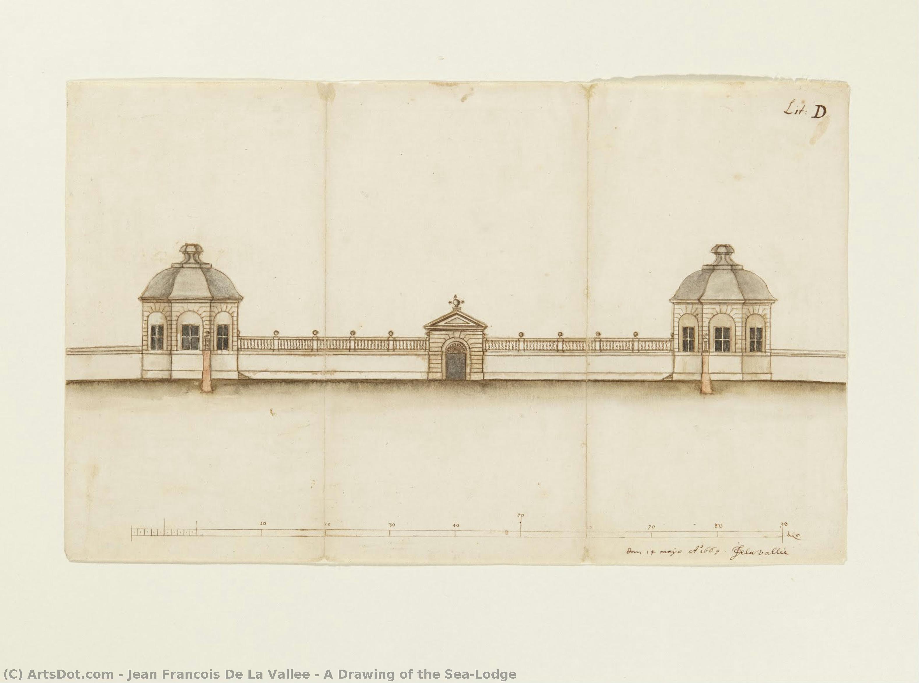 A Drawing Of The Sea-lodge — Jean François De La Vallée